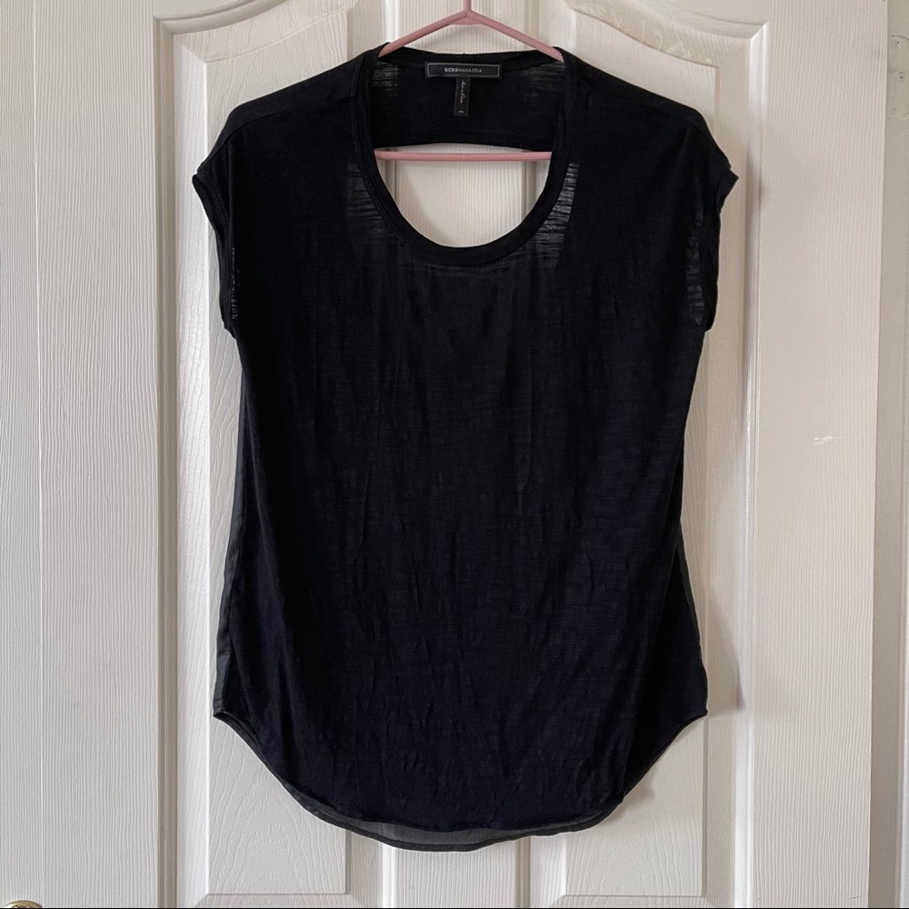 BCBG black blouse xs